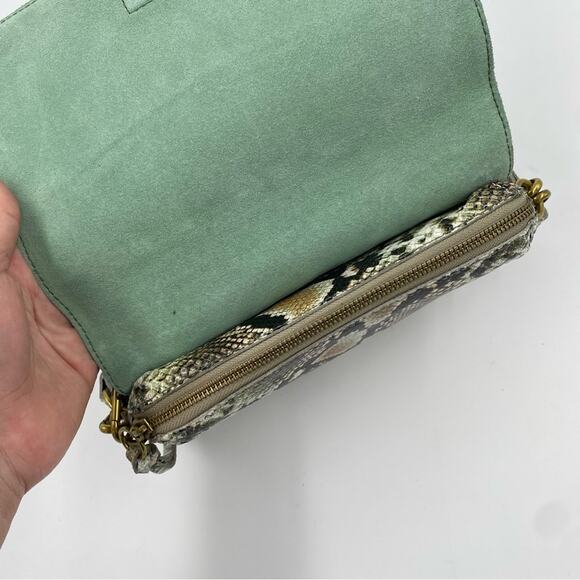 Madewell Flap Convertible Crossbody Snake Leather new with tags purse‎ - Picture 12 of 13